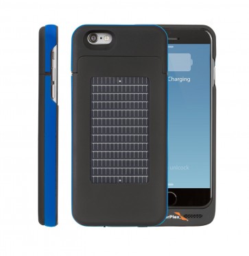 EnerPlex Surfr for iPhone 6 Solar & Battery Phone Case blue
