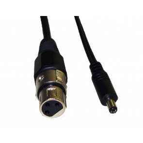 mVELO adapter XLR3-socket to barrel plug 5.5x2.1mm