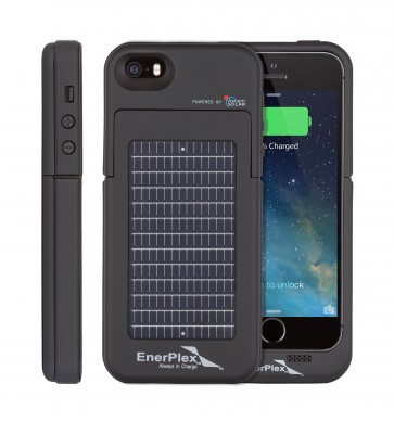 EnerPlex Surfr for iPhone 5/5s Solar & Battery Phone Case black