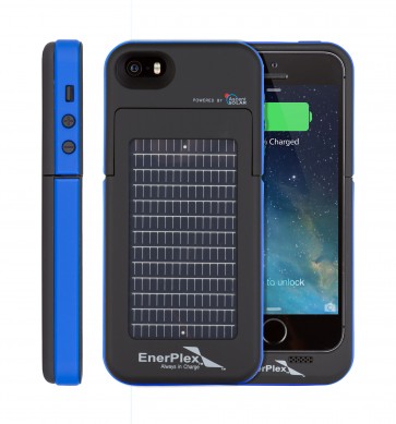 EnerPlex Surfr for iPhone 5/5s Solar & Battery Phone Case blue