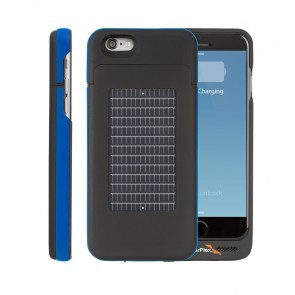 EnerPlex Surfr für iPhone 6 Solar & Batteriecover blau
